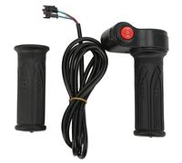Respicefinem Poignée de poignée d'accélérateur Twist réglée pour vélo sale et véhicule électrique avec vitesse moyenne basse 12 V à 99 V et bouton