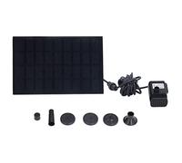 Respicefinem pompe à eau solaire DC fontaine flottante en silicium monocristallin sans brosse pour jardin extérieur étang paysage décor 9V 1.8W