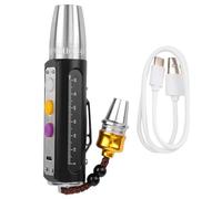 Respicefinem Portable 3 LEDs Expert Jades Flashlight Torch USB Rechargeable Jewelry Gems Identification Lights Strong Penetrating Power Multi Stage Heat Dissipa