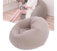 Respicefinem Pouf Gonflable Fauteuil Gonflable d'extérieur canapé Gonflable siège Gonflable Fauteuil de Jeu canapé-lit Portable pour Voyage Camping Piscine Plage (Gris)