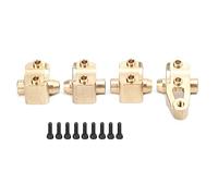 Respicefinem Premium Brass Axle Mount Set Links Stand Suspension Idéal pour 4 1 10 RC Crawler Parts Qualité Résistant à l'usure avec réglage de Position poreux Installation Simple