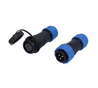 Respicefinem Prise d'aviation IP68 Connecteur étanche Mâle Femelle Terminal Idéal pour Les équipements de Communication, Les Ordinateurs d'instrumentation et Plus avec Broche 380 (3 Broches)