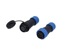 Respicefinem Prise d'aviation IP68 Connecteur étanche Mâle Femelle Terminal Idéal pour Les équipements de Communication, Les Ordinateurs d'instrumentation et Plus avec Broche 380 (6 Broches)