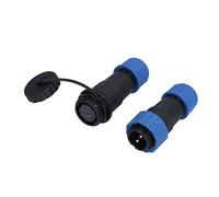 Respicefinem Prise d'aviation IP68 Connecteur étanche Mâle Femelle Terminal Idéal pour Les équipements de Communication, Les Ordinateurs d'instrumentation et Plus avec Broche 380 (2 noyaux)