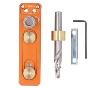 Respicefinem Profil en aluminium Guide de forage Set Kit avec M6 Fraisée Étape Foret Idéal pour Extrusion Jig travail Convient pour différentes spécifications de profil en