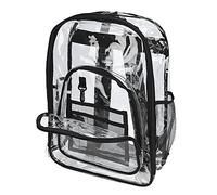 Respicefinem RepiceFinem Transparent imperméable PVC Sac à Dos idéal pour Les élèves des écoles allemandes et des Voyages en Plein air en Allemagne en PVC Pliable Doux Plus épais