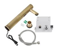 Respicefinem robinet de salle de bains à capteur automatique, mitigeur d'eau mains avec conception d'économie d'énergie pour lavabo, revêtement noir (Antique)