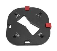 Respicefinem Round Corner Template With Locating Block For Woodworking R35 R40 R45 R50 Radius Routing Carving Chamfering Trimming Tools