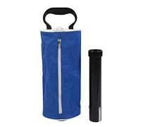 Respicefinem Sac de ramassage de balle de golf portable en nylon et tube en alliage d'aluminium avec poignée en plastique - Disponible en noir et bleu (bleu)