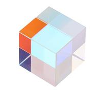 Respicefinem Six côtés lumière vive Combiner Prisme Cube vitrail Prisme de séparation de Faisceau Tout Nouveau Rendu des Couleurs Unique expériences optiques Reconnaissance (1,5 * 1,5 * 1,5 cm)