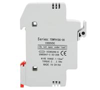 Respicefinem - support de Base sur Rail DIN, 1 pôle, support DC pour équipement de contrôle de Distribution d'énergie, 1000VDC, 10x38mm (30A)