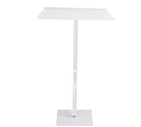 Respicefinem Support de podium en acrylique réglable, moderne, transparent, pupitre de présentation professionnel pour la maison, le bureau, la salle de classe, les mariages, les