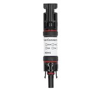 Respicefinem Support PV solaire PPO Connecteur photovoltaïque en laiton avec système d'auto-verrouillage DC 1000V 20a Matériel PPO de démarrage Auto-verrouillage stable facile à (30A)