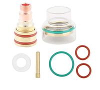 Respicefinem TFM53NCN TIG Welding Kit TIG Torch Glass Cup Collet Ideal for Precise Welding and Small Jobs Suitable for WP17 WP18 WP26 Argon Arc Welding Torch with 3.2mm Size and Ga (2.4mm)