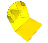 Respicefinem Transparent Acrylic Bookends Thickened Non Slip L Shaped and Decorative for Keeping Books in Place and Organizing Desks Ideal for Student R (Lemon Yellow)