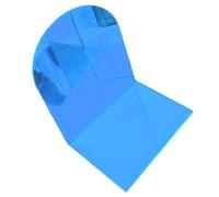 Respicefinem Transparent Acrylic Bookends Thickened Non Slip L Shaped and Decorative for Keeping Books in Place and Organizing Desks Ideal for Student R (Blue)