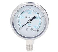 Respicefinem Vacuum Pressure Durable Stainless Steel Case High Test Accuracy Suitable for Industrial And Household Use 1/4in NPT 0 To 40Mpa (0~40Mpa)