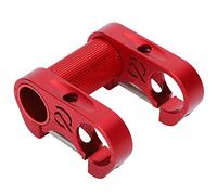 Respicefinem Vélo Vélo Double Tige Riser 25 4 mm Vélo Pliant Alliage d'aluminium Support de Guidon réglable Rouge Convient pour Guidon de 25 4 mm 1 0in Diamètre Environ 70 mm 2 8in (Rouge)