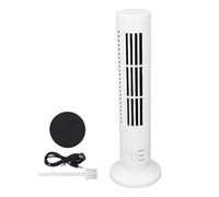 Respicefinem Ventilateur tour sans pales alimenté par USB à deux vitesses réglable Fonctionnement ultra silencieux Économie d'énergie Conception portable permettant d'économiser (Blanche)