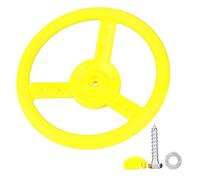 Respicefinem Volant pour balançoire pour Enfants - Volant pour Aire de Jeux - Jouet en Plastique Robuste et Rotatif - Jouet de Conduite pour balançoires d'extérieur - Jaune - (Jaune)