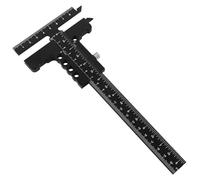 Respicefinem Woodworking Scriber T Shape Aluminum Alloy Scribing Ruler Measuring Tool For Carpenter Diy Wood Crafts Precision Marking Gauge (Caliper-No Fine Tuning)