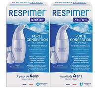 Respimer Kit d'Irrigation Nasale breveté, Sachets de Sel Nasal, Rhinite, Allergie Set(S) 2x1 pc(s)
