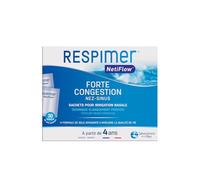 RESPIMER NetiFlow - 30 Sachets de Sels Minéraux - Lavage Nez - Complexe Breveté - Recharge Pour Kit Irrigation Nasale - Rhinites & Rhinosinusites - Dès 4 Ans - Fabriqué en France.