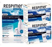 RESPIMER NETIFLOW KIT D IRRIGATION NASALE + 2 RECHARGES de 30 SACHETS POUR IRRIGATION NASALE