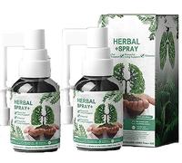 Respinature Herbal Lung Cleanse Mist-Powerful Lung Support, Respinature Herbal Spray, 4 Weeks Powerful Lung Support & Cleanse & Respiratory, Herbal Care Essence for Lung (2pcs)