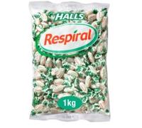 Respiral Caramels au Menthol, Grand Sachet de 1 kg, Format Professionnel pour Pharmacies, Bars ou Bureaux