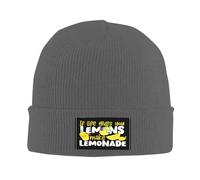 Respirant Beanie pour Homme Si la Vie Vous Donne des Citrons, Faites de la Limonade Bonnet Hiver Chaud Tricot Doux Chapeau d'hiver Tricoté pour Ski Cyclisme Adultes