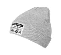 Respirant Bonnet d'hiver Tricoté Je ne suis Pas à la Retraite, Je suis Un Grand-père Professionnel Retraite 2023 Bonnet Hiver Chaud Tricot Classique Beanie Hats pour Ski Femme Adultes