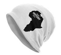 Respirant Bonnet Souple Tricoté Mois De L'Histoire des Noirs Bonnet Hiver Chaud Tricot Classique Chapeau d'hiver Tricoté pour Sports Cyclisme Femme