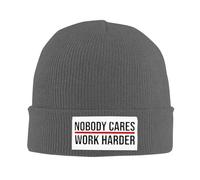Respirant Bonnet Souple Tricoté Personne ne s'en Soucie. Travaillez Plus Dur. L'entraînement se Soucie de la Motivation. Tricoter Chapeau Classique Beanie Hiver pour Cyclisme Adultes Ski