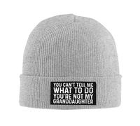 Respirant Bonnet Tricoté Tu ne Peux Pas me dire ce Que Je Dois Faire. Tu n'es Pas ma Petite-Fille. Bonnet Hiver Chaud Tricot Léger Beanie Hats pour Sports Ski Femme