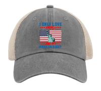 Respirant Casquette De Baseball,Chapeau De Golf Je n'aime Que L'Amérique Et Ma Mère, Je suis Désolé Casual Casquette De Sport pour Randonnée Tennis Cyclisme