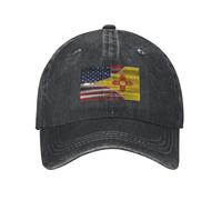 Respirant Casquette Trucker, Drapeau De L'Amitié Entre L'Amérique Et Le Nouveau-Mexique Chapeau De Soleil Unisexe Casquette De Camionneur pour Cyclisme Randonnée Adulte