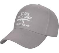 Respirant Casquette Trucker Mon Arme n'est Pas Une Menace à Moins Que Vous ne Le Soyez Bonnet de Golf Légère Casquette Baseball pour Camping Sport Femme