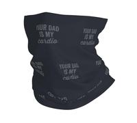 Respirant Chapeaux Demi-Visage Ton Père Est Mon Cardio Cache-Col Unisexe Protection du Visage pour Jogging Course À Pied Yoga