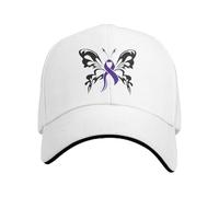 Respirant Côlon Cancer Ruban Papillons Casquettes de Baseball Hip Hop Sandwich Cap Hommes Femmes Réglable Plein Air Sport Chapeau Cadeau