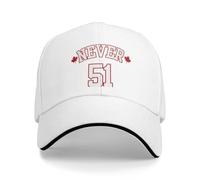 Respirant Coton Classique Never 51 Sun Casquette de Baseball été Unisexe Hommes Hip Hop Imprimer Trucker Chapeau Crème Solaire Vintage Tennis Skate Casquettes de Baseball Cadeau