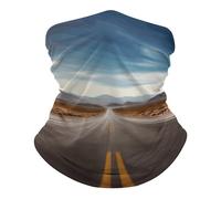 Respirant Décoration faciale, Bandeaux Autoroute du Paysage désertique Séchage Rapide Écharpe Tube pour Jogging Moto Adulte