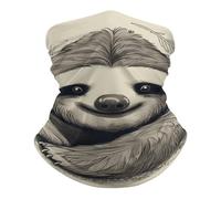 Respirant Écharpe Tube, Bandana Paresseux Mon Animal Élastique Écharpe Demi-Visage pour Ski Cyclisme Randonnée