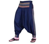 Respirant Ethnique Sarouel " Rishikesh " Boho-Stil Avec Multicolore