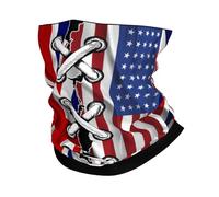 Respirant Protection du Visage,L'Amérique et la Grande-Bretagne, Le Drapeau Britannique ondulé se combinent,Bandeau Magique Anti-UV Bandeaux pour Course à Pied Sports Extérieur 26X30cm