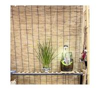 Respirant Stores en Bambou pour Extérieur Intérieur, Rétro Protection Solaire Rideau de Paille pour Terrasses, sans Fil Store Vénitien pour Fenêtres(130x150cm/51x59in)