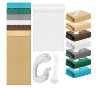 Respirante Rectangulaire 0.7 x 2 m Résistant Aux UV Toile d'ombrage Protection Solaire avec 4 Morceaux de Corde pour Extérieur Terrasse Jardin Balcon, Blanc