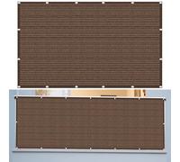 Respirante Rectangulaire 200 x 660 cm Protection des Rayons 95% UV Toiles D'Ombrages UV Protection avec Cordons pour Extérieur Jardin Terrass Balcon, Brun