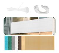 Respirante Rectangulaire 220 x 300 cm Respirante Protection 98% UV Filet d'ombrage Extérieur avec Cordons pour Terrasse Patio Jardin Balcon Extérieur, Blanc