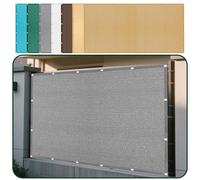 Respirante Rectangulaire 250 x 260 cm Protection des Rayons 95% UV Auvent de Terrasse Anti-Ultraviolets avec Cordons pour Patio Jardin, Terrasse, Extérieur, Balcon, Gris Clair